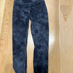 lululemon athletica Black Tie-Dye Leggings